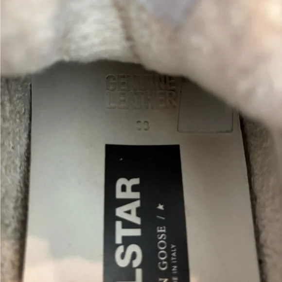 Golden Goose Ballstar White Sneakers with Pink and Silver Accents - Picture 6 of 6